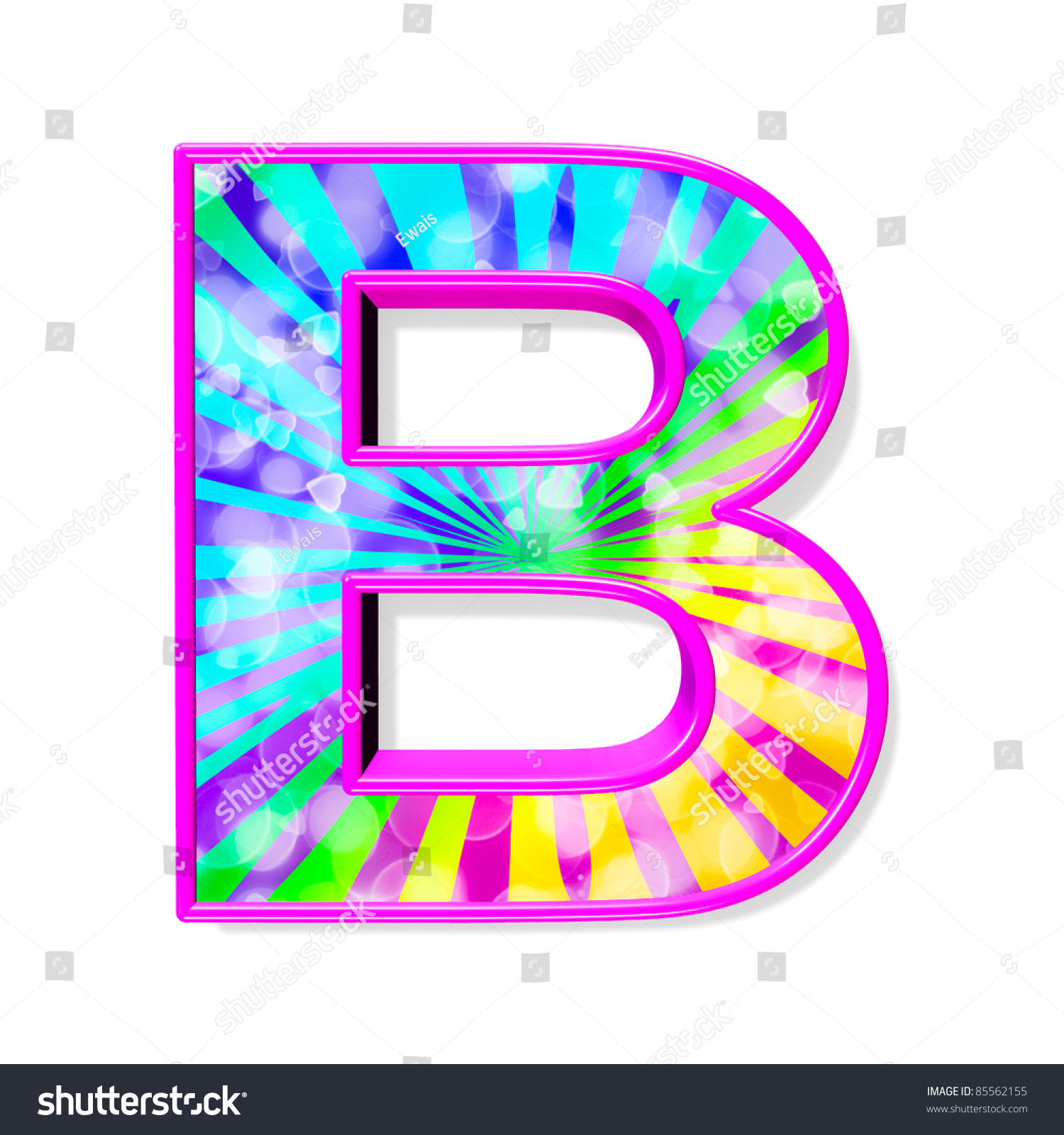 Colorful Alphabet. Letter B Stock Photo 85562155 : Shutterstock