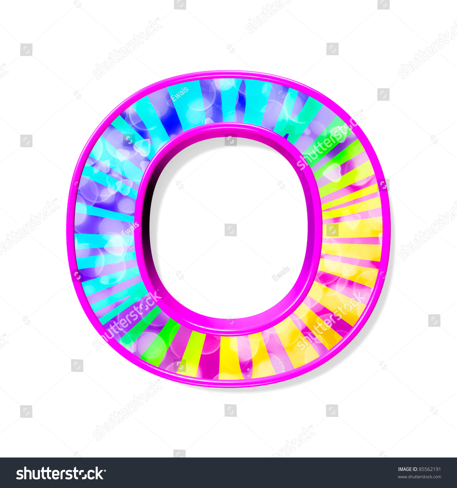 Colorful Alphabet Letter O Stock Illustration 85562191 - Shutterstock