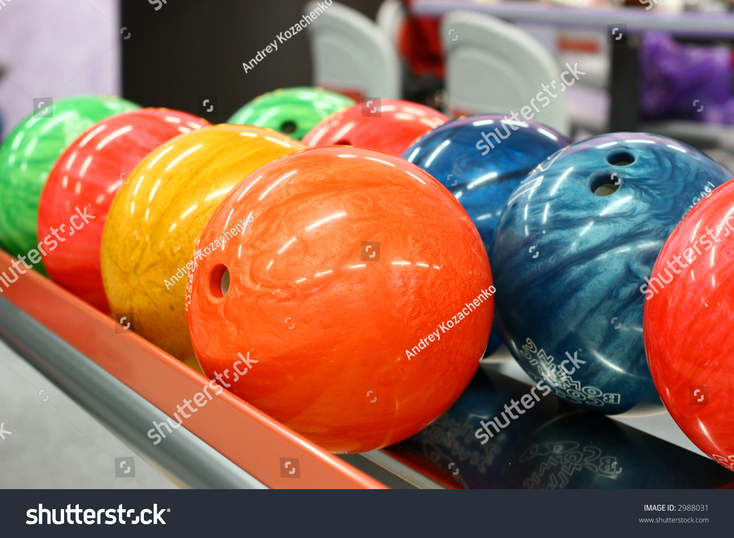 Colorful Bowling Balls Stock Photo 2988031 : Shutterstock