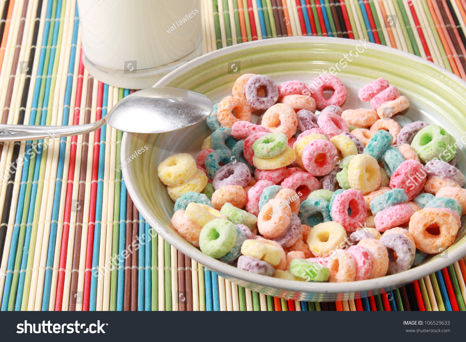 Colorful Cereal In A Bowl Stock Photo 106529633 : Shutterstock