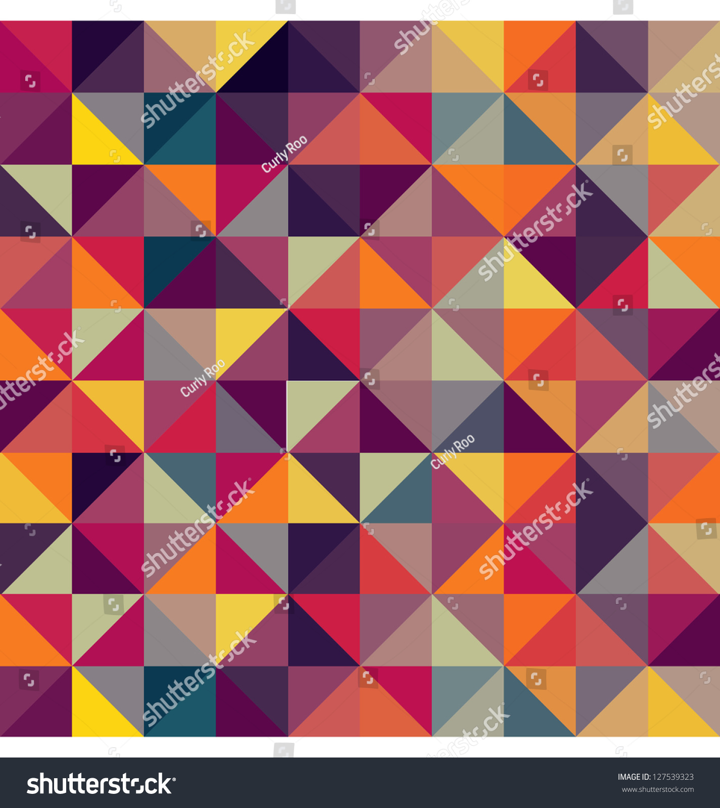 Colorful Geometric Pattern. Triangle Print Design. For Textile Fabrics