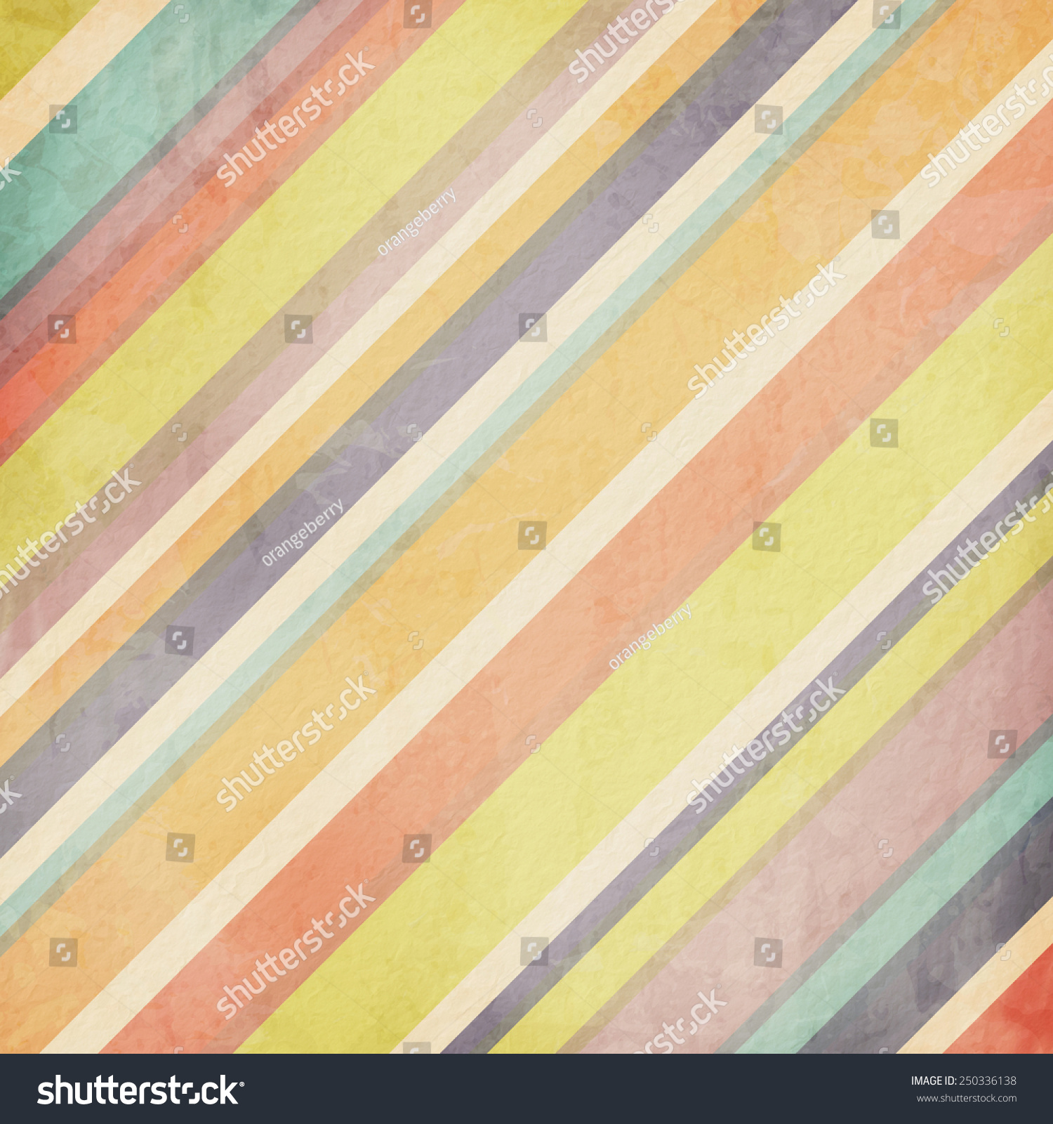 Colorful Pastel Stripes Background Stock Illustration 250336138