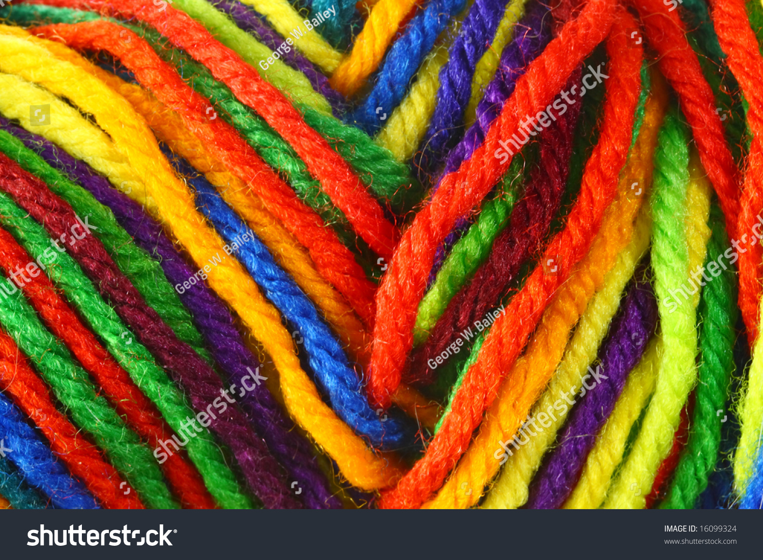 Colorful Yarn Strings Stock Photo 16099324 Shutterstock