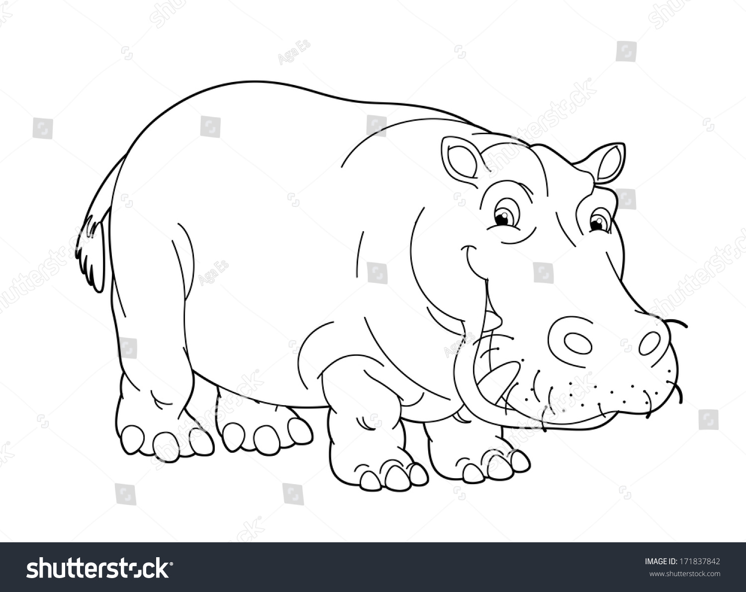 Coloring Page - Animal - Illustration For The Children - 171837842