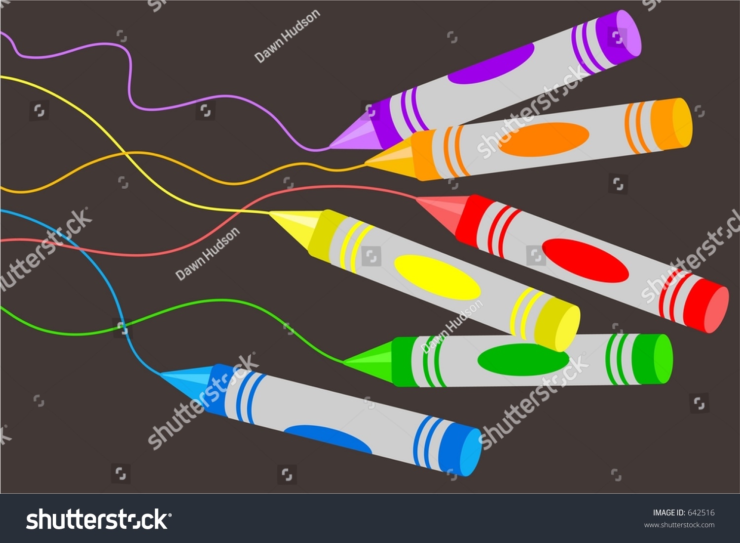 Colouring Crayons Stock Photo 642516 : Shutterstock