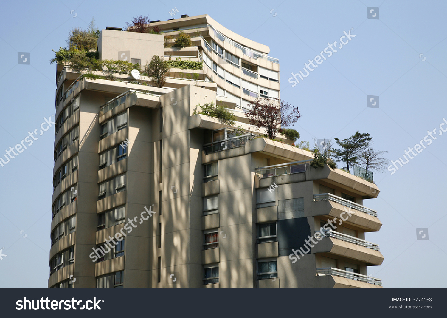 Condominiums La Defense Luxury Penthouse Apartment Stock Photo 3274168