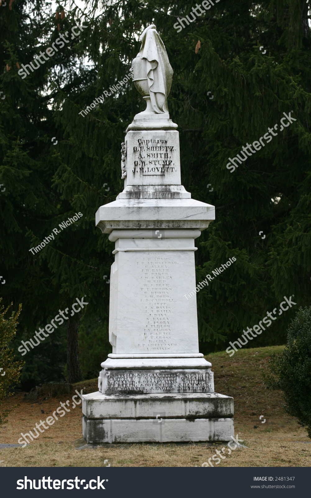 Confederate Monument At Romney West Virginia 1867 Stock Photo 2481347