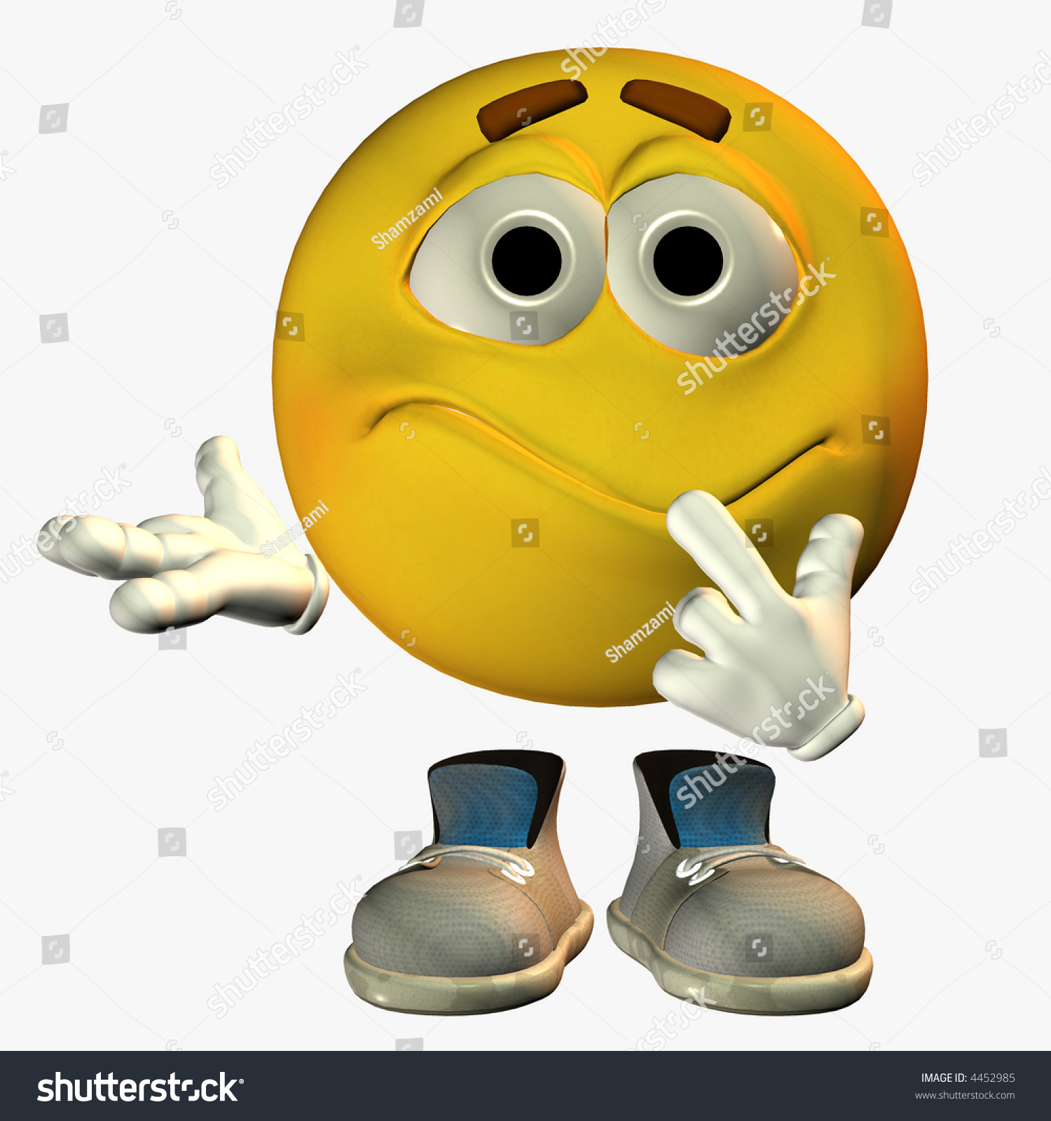 Confused Emoticon Stock Photo 4452985 : Shutterstock