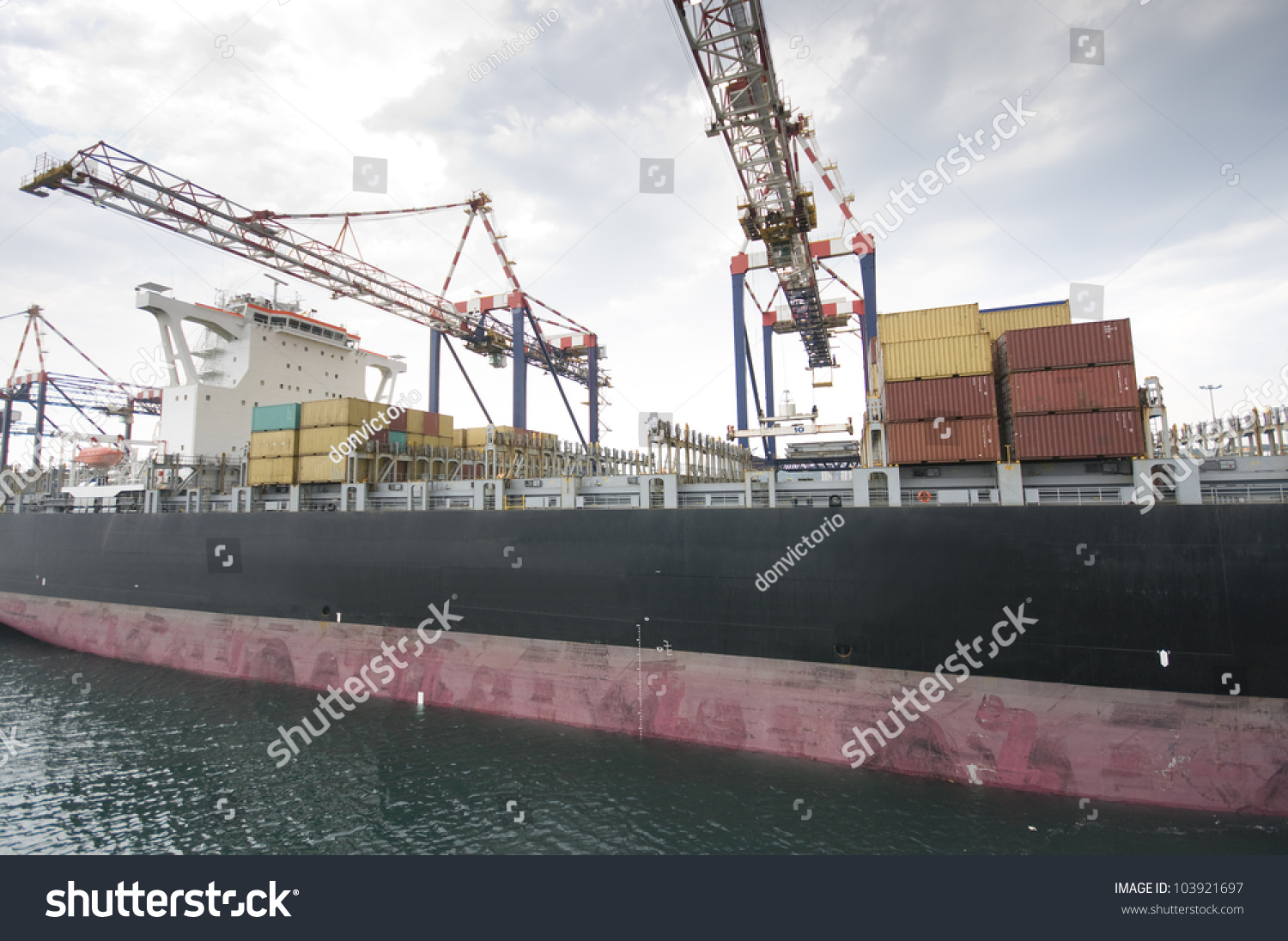 Container Ship Industrial Port Durban South Stock Photo 103921697 