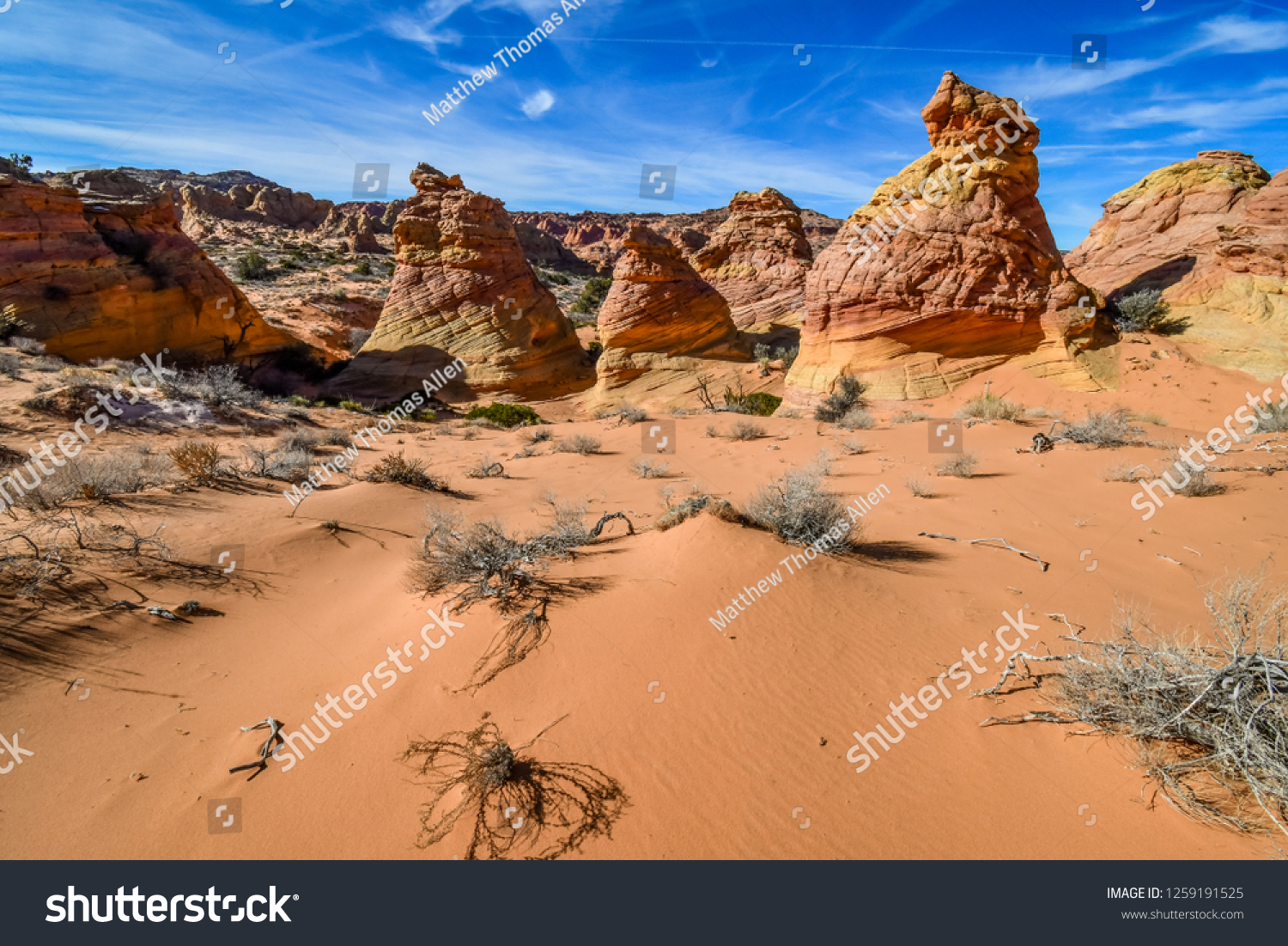 Cottonwood Cove Area Coyote Buttes South Stock Photo 1259191525