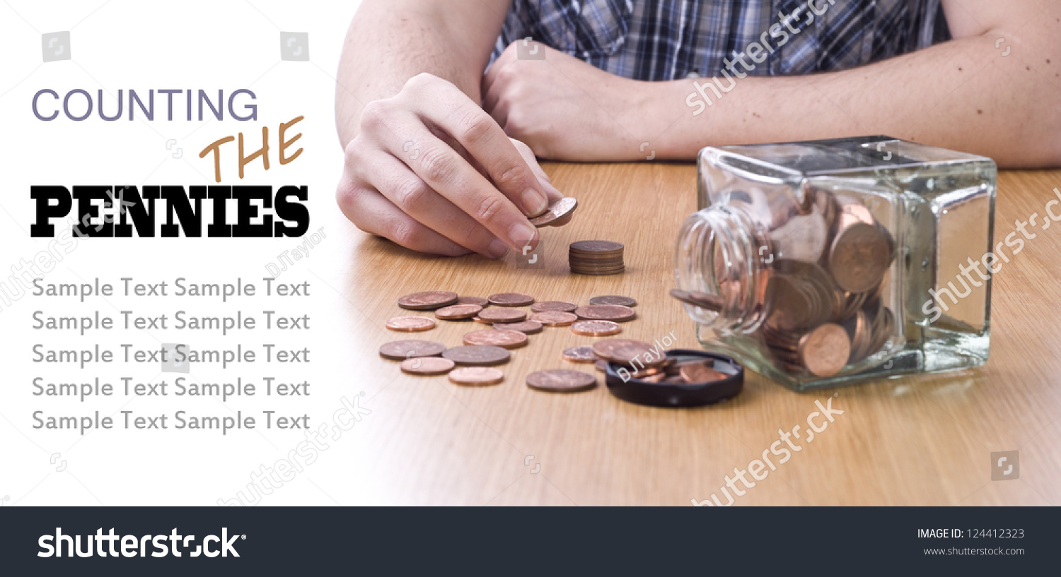worksheet Counting Pennies counting the pennies man money from jar on table with save to a lightbox