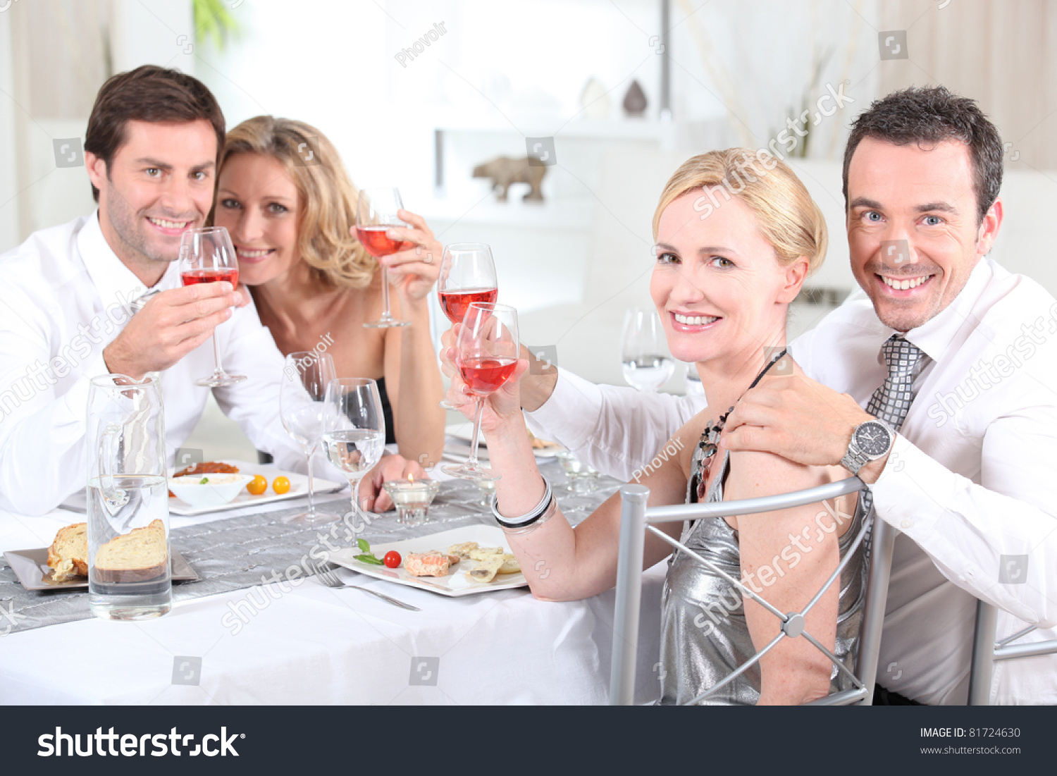 Couples At Dinner Stock Photo 81724630 : Shutterstock