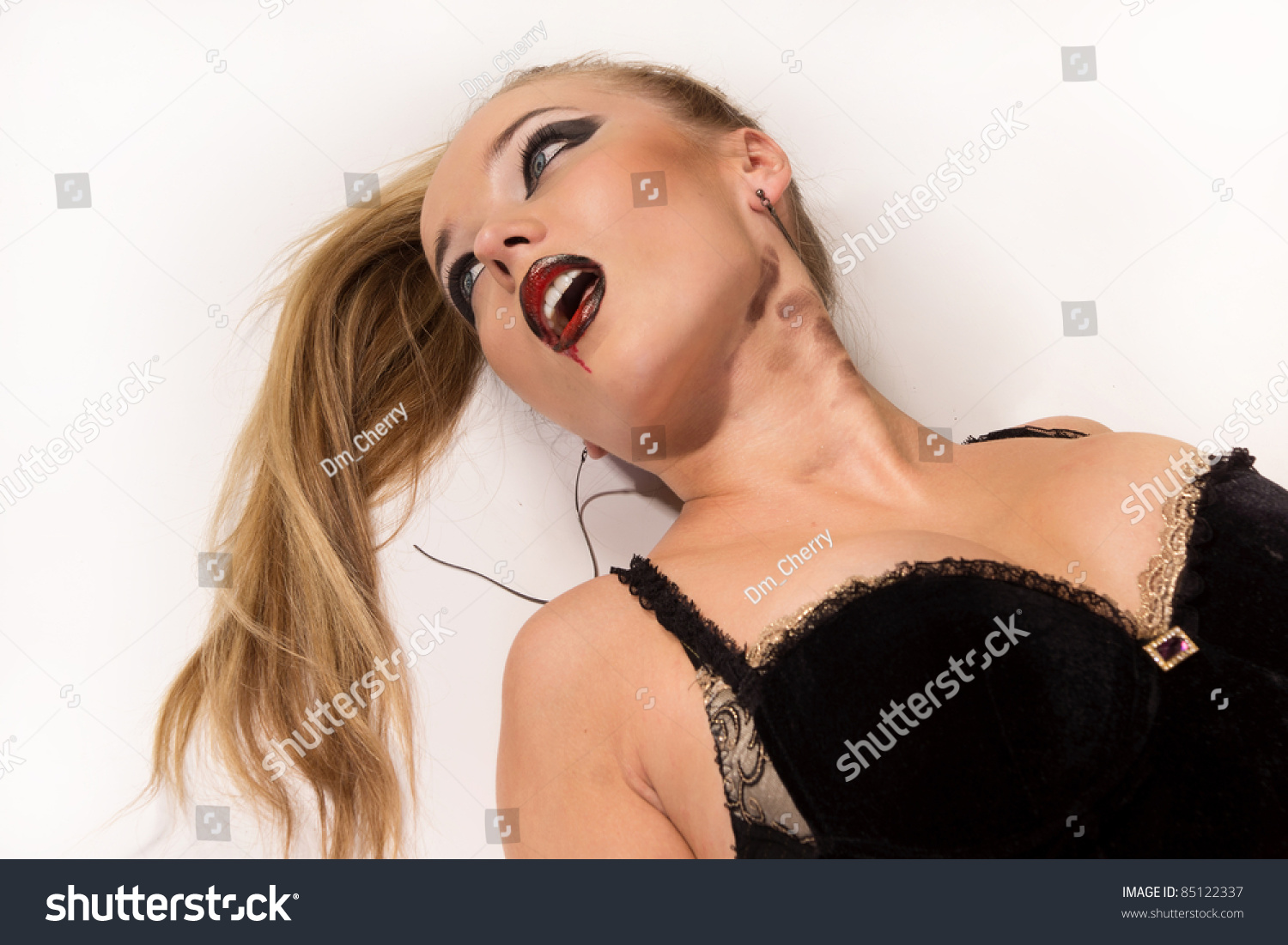 Crime Scene Simulation Strangled Blonde Lying Stock Photo Shutterstock  13160 | Hot Sex Picture