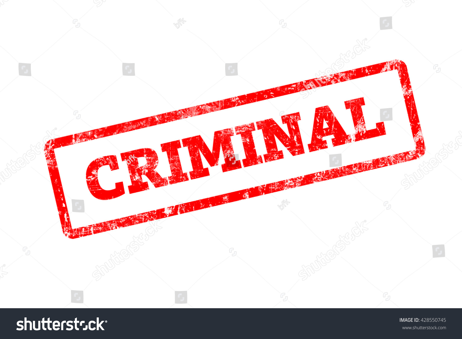 Criminal Word Written On Red Rubber Stamp With Grunge Edges 428550745 Shutterstock