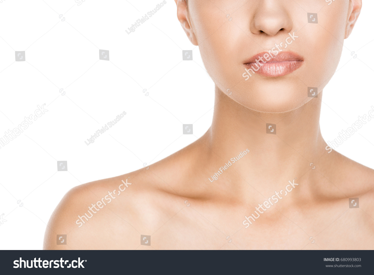 Cropped View Beautiful Naked Woman Perfect Stock Photo Edit Now 680993803