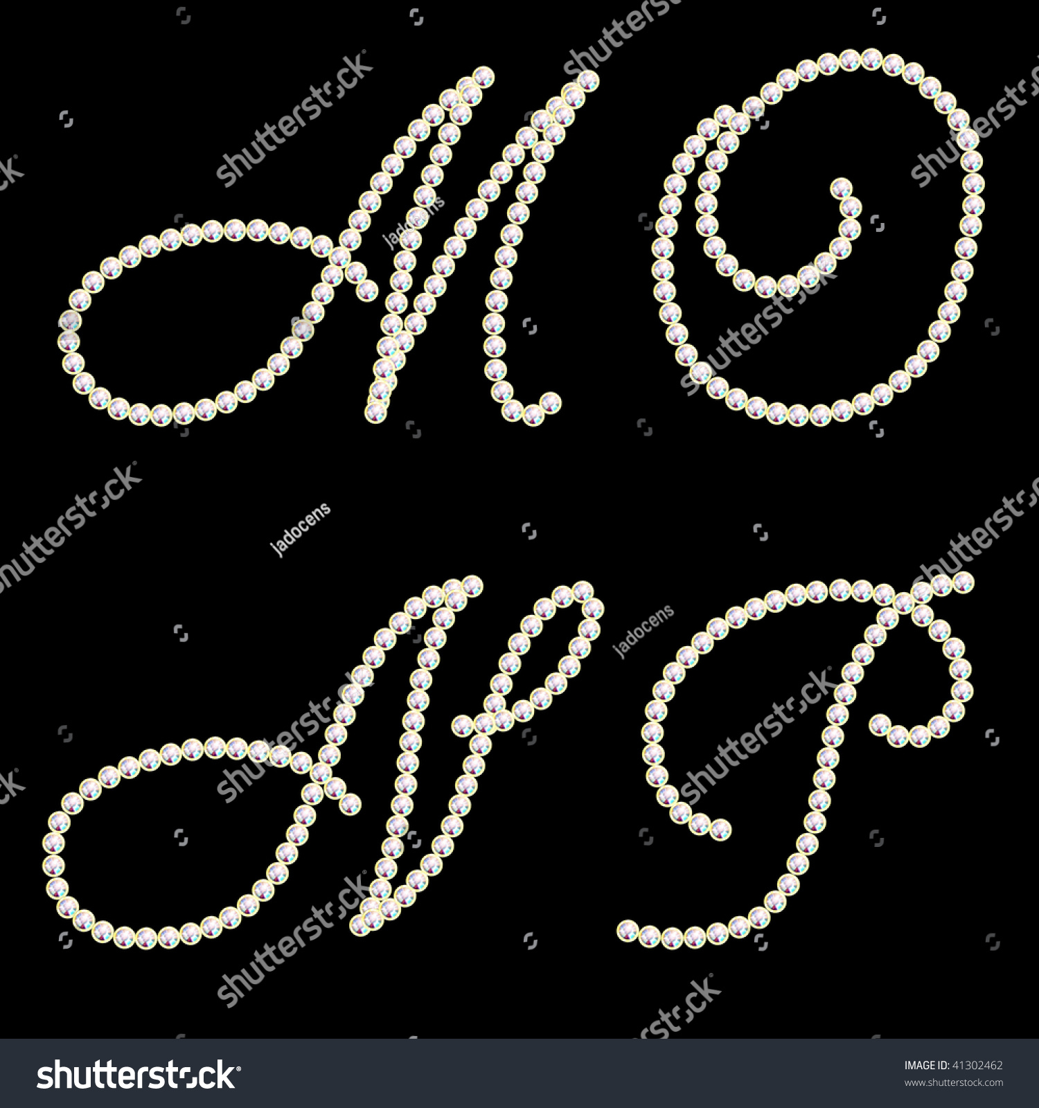 Cursive Latin Letters M N O Stock Illustration 41302462 - Shutterstock