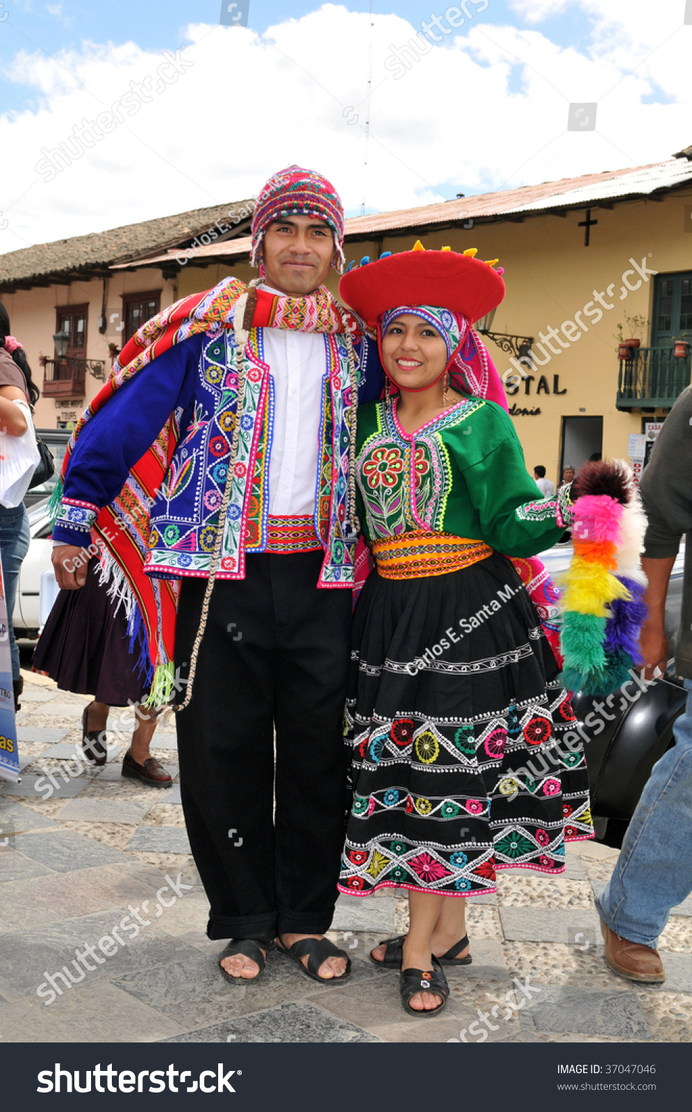 Cusco Peru September 5 Peruvian Dancers In Traditional Clothing From Cuzco Peru On September 9930