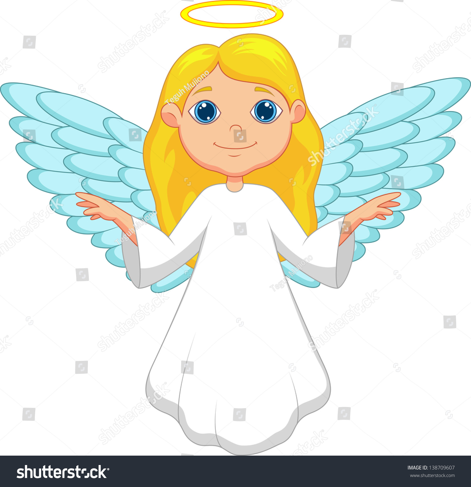 Cute Angel Cartoon Stock Photo 138709607 : Shutterstock