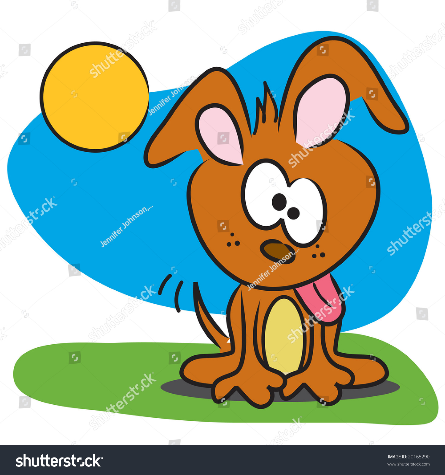 Cute Cartoon Puppy Stock Photo 20165290 : Shutterstock