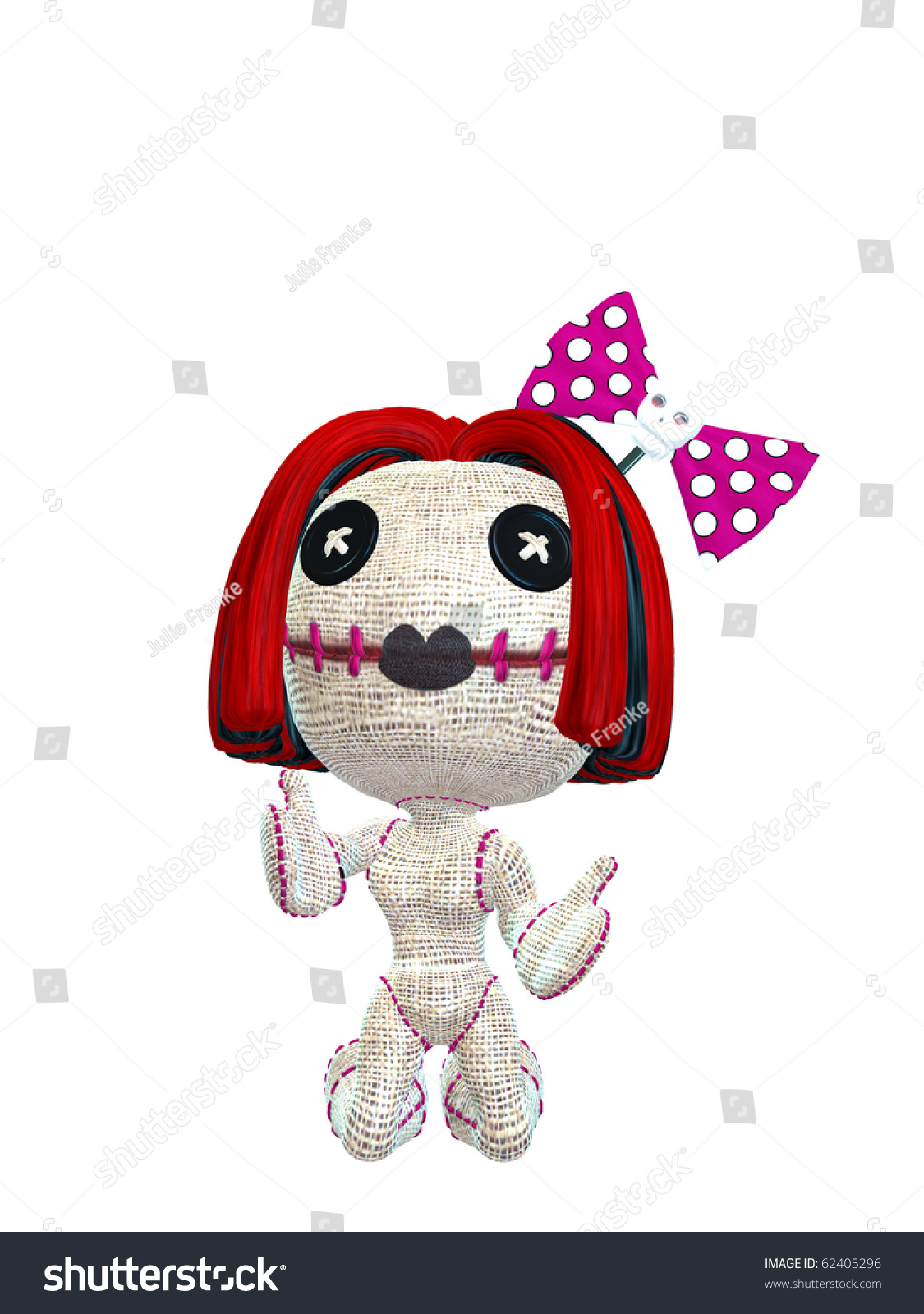 red headed voodoo doll