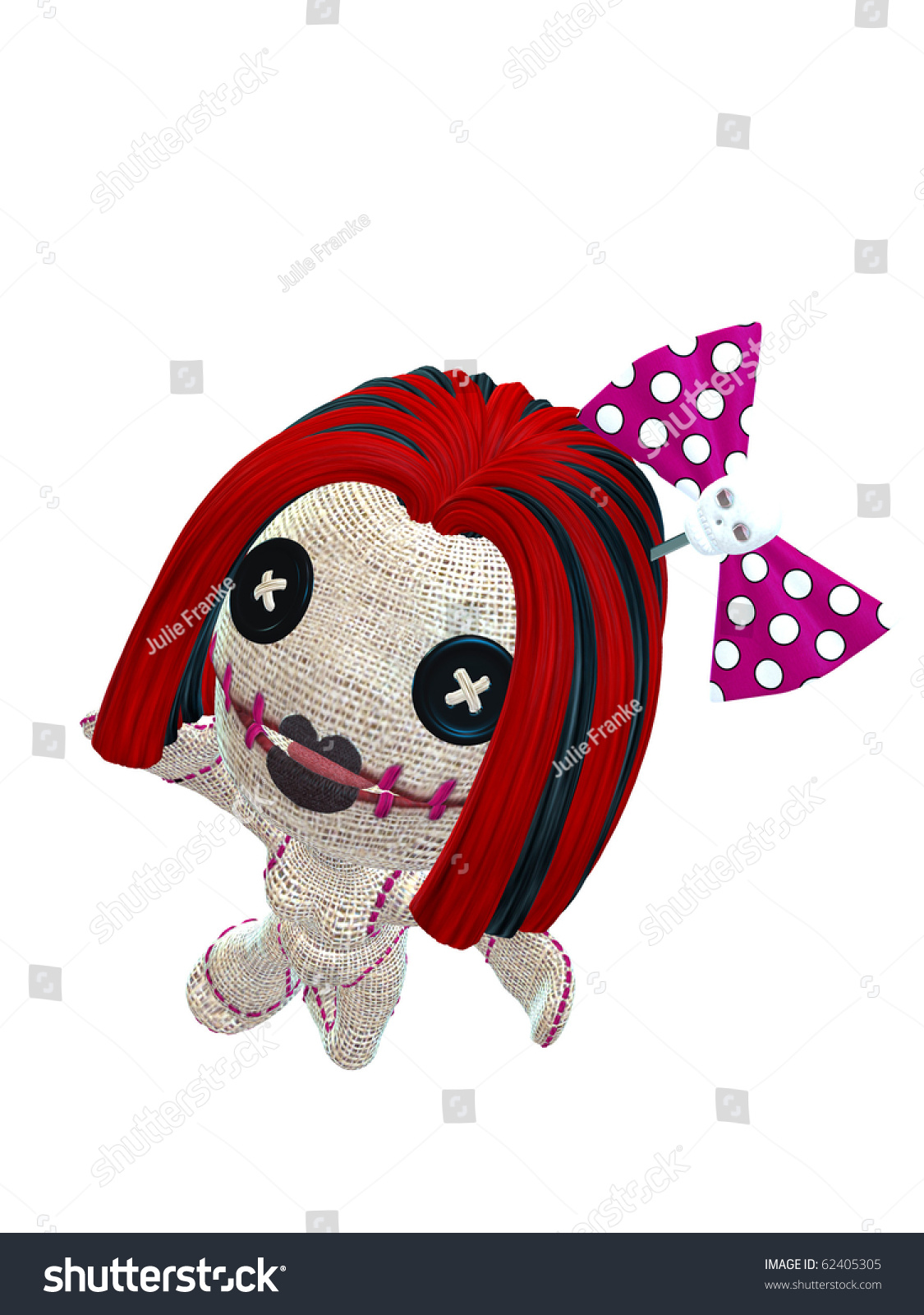 red headed voodoo doll