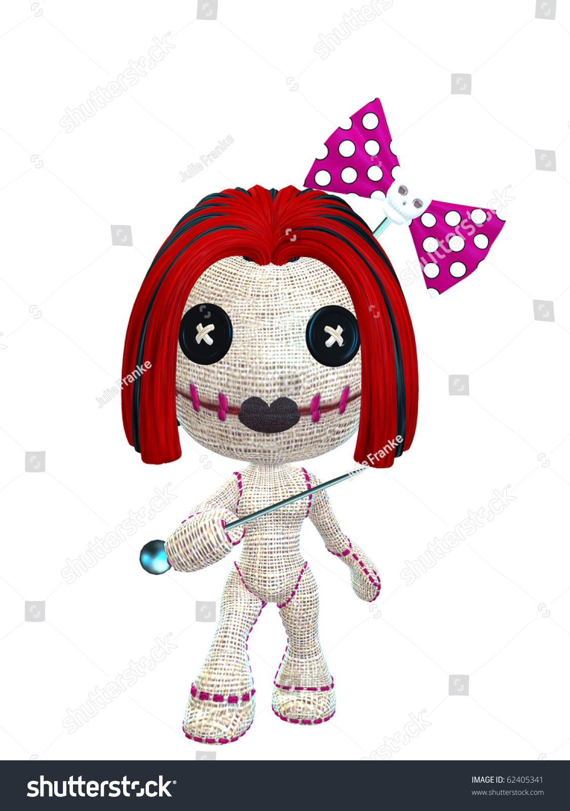 red headed voodoo doll