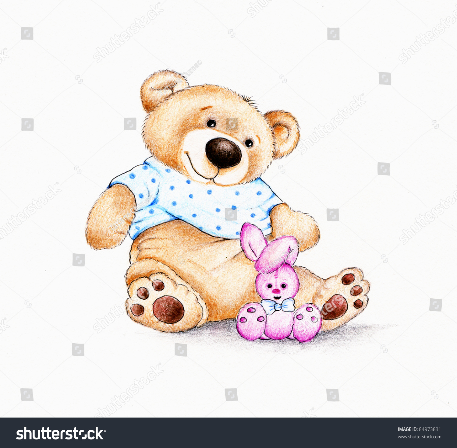 cute bunny teddy bear