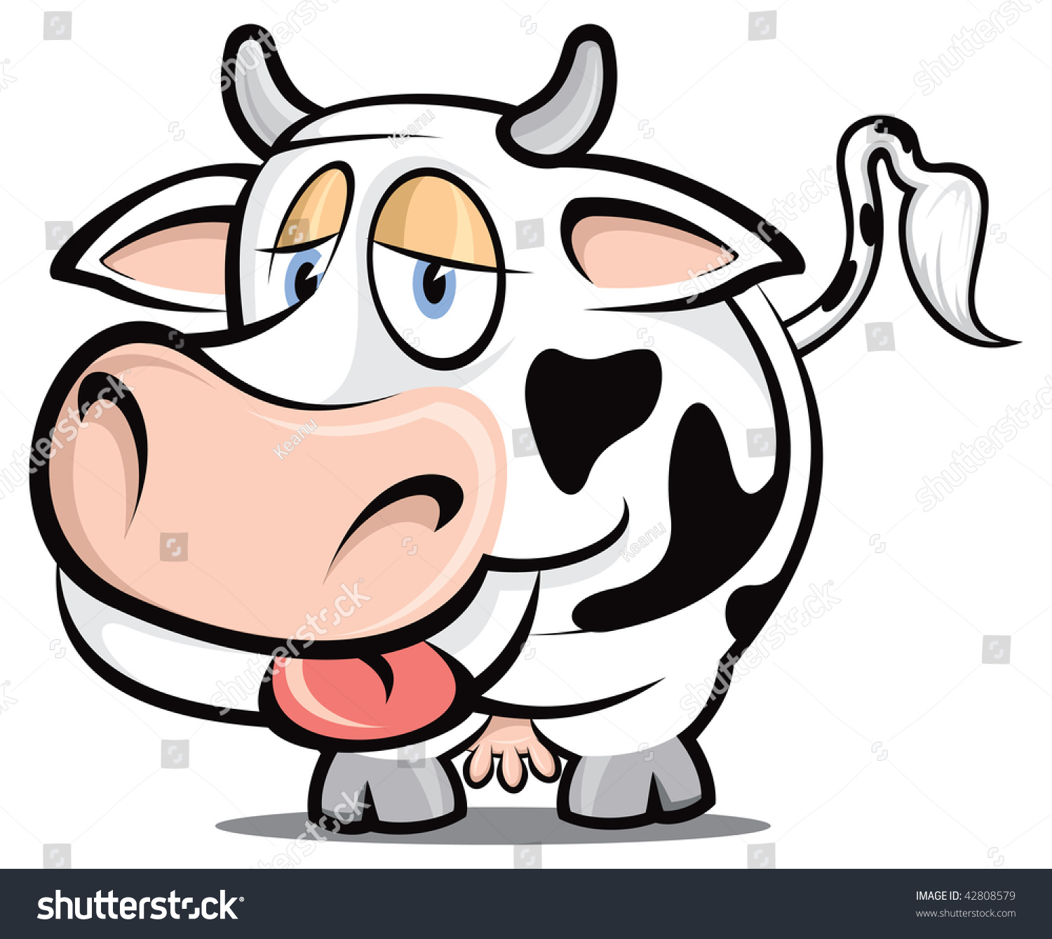 Dairy Cow Cartoon Stock Photo 42808579 : Shutterstock