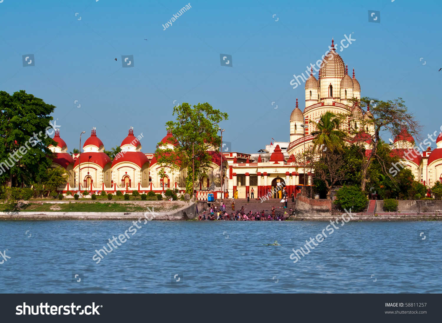 Dakshineswar Kali Temple Kolkata India Stock Photo 58811257 - Shutterstock