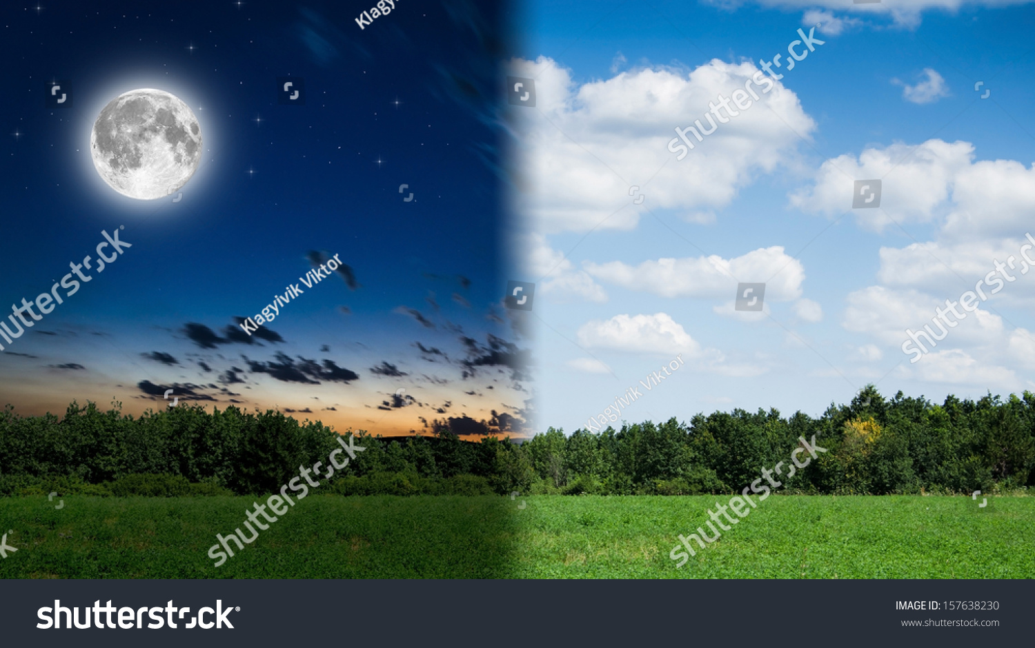 Day Night Background Stock Photo 157638230 - Shutterstock