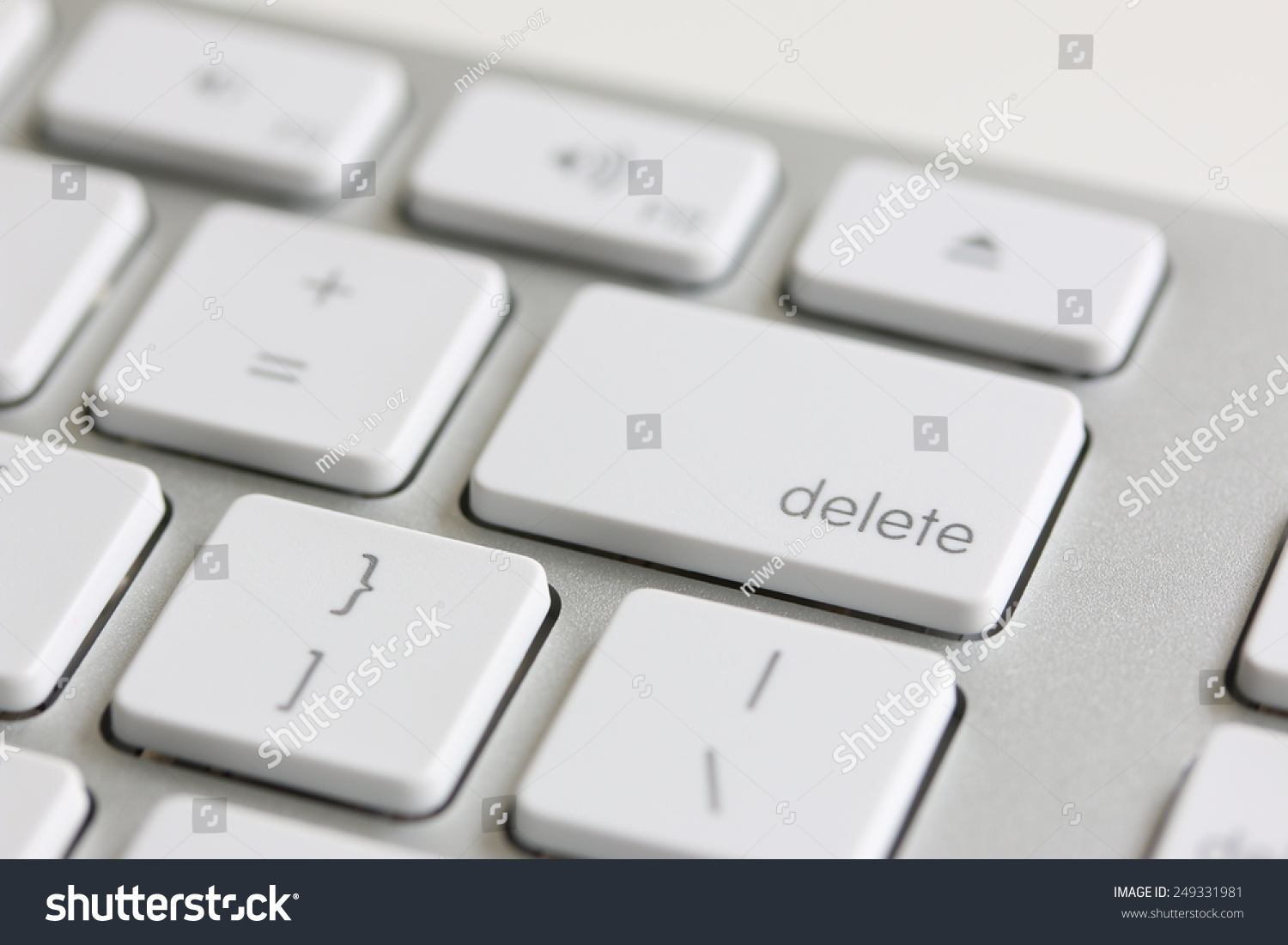Delete Key On Keyboard Stock Photo 249331981 Shutterstock