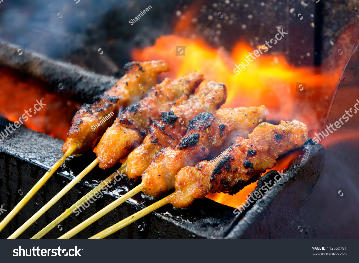 Delicious Asian Cuisine Malaysia Chicken Satay Stock Photo Edit Now