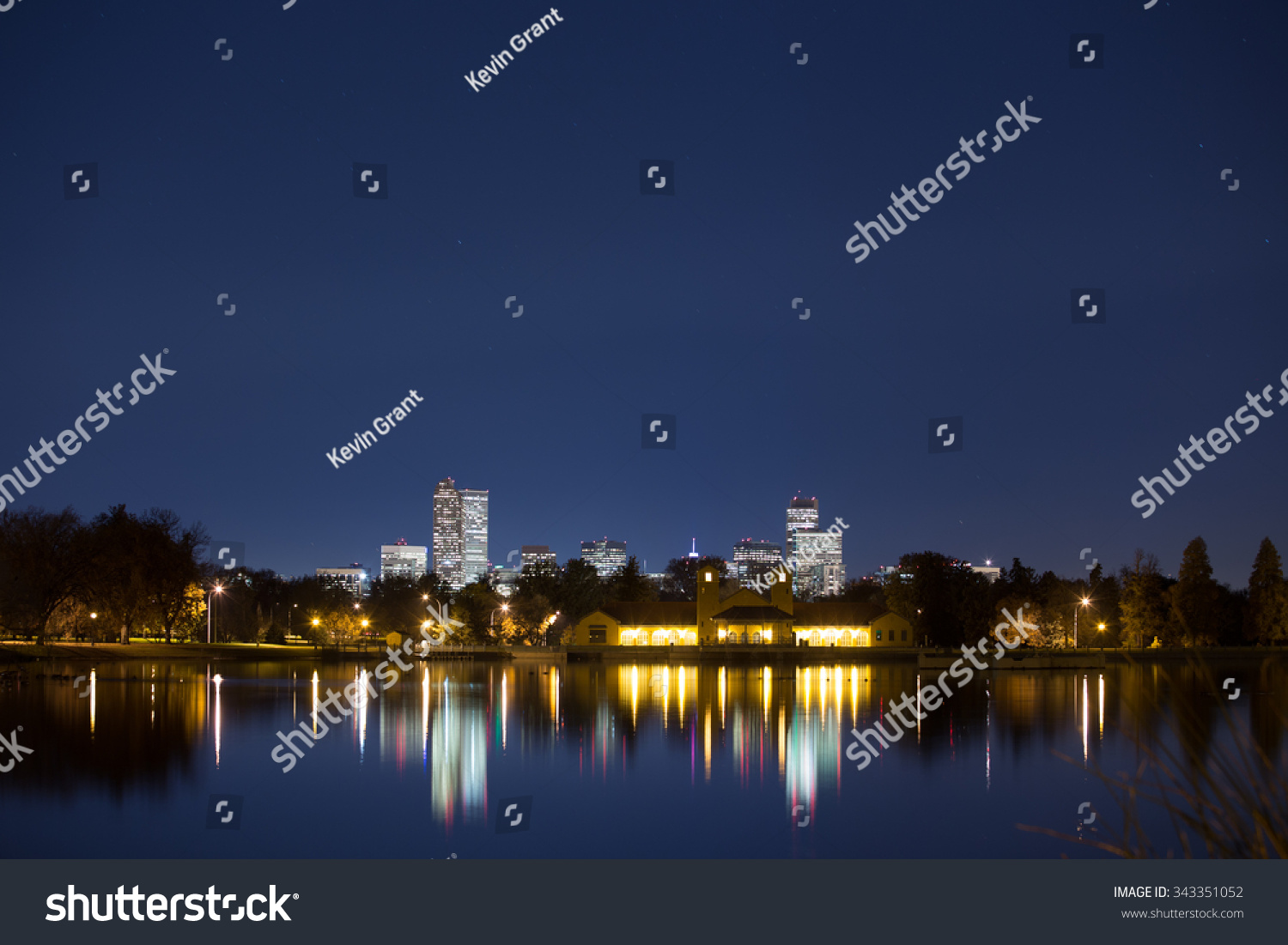 Denver Skyline at Night Denver Skyline at Night