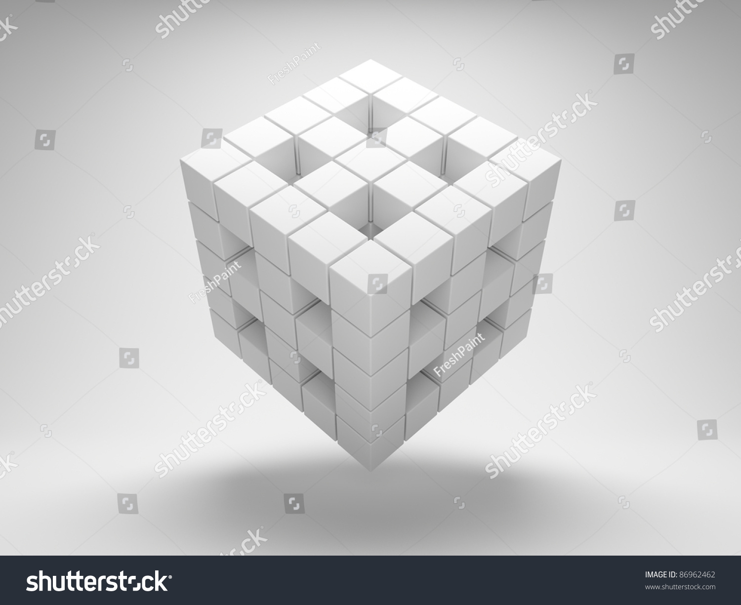 Design Geometric Shapes Of The Cubes Stock Photo 86962462 : Shutterstock