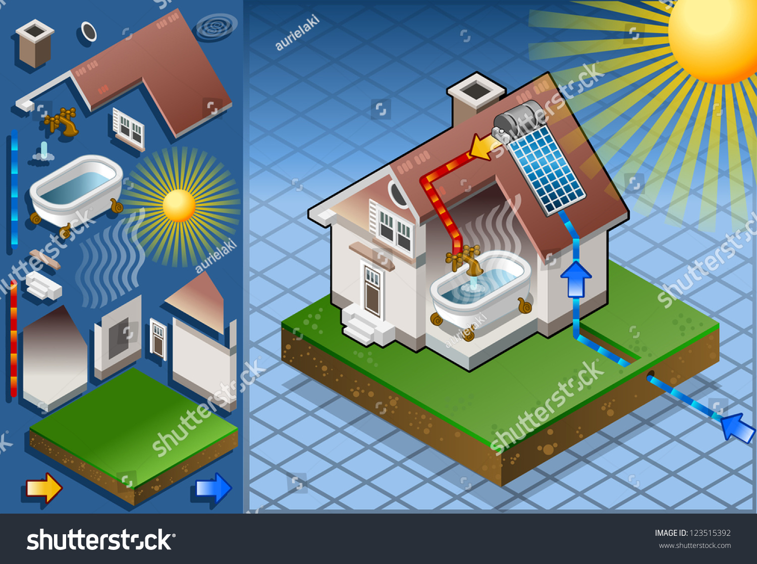Detailed Animation Isometric Solar Panel Production Stock Illustration 123515392 Shutterstock