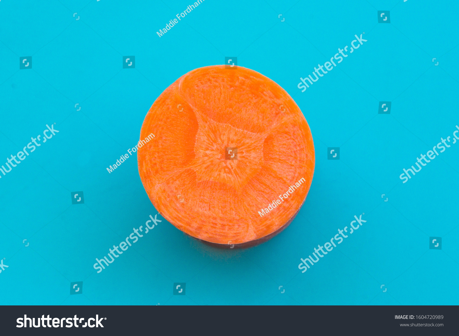 Details Cross Section Carrot On Bright Stock Photo 1604720989