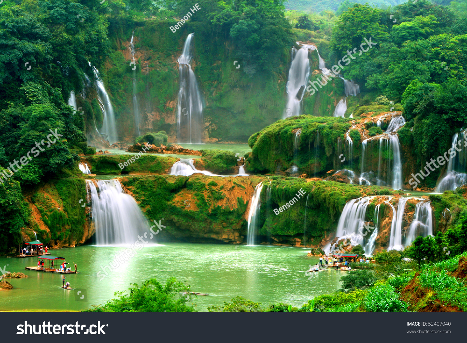 Detian Waterfall In Guangxi Stock Photo 52407040 : Shutterstock