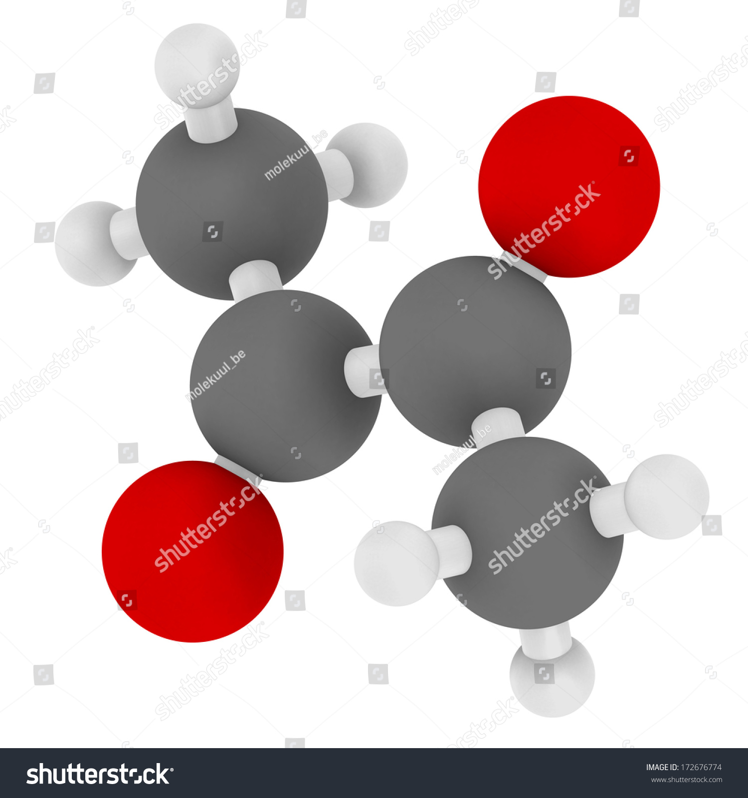 Diacetyl Butanedione Molecule Responsible Taste Butter Stock