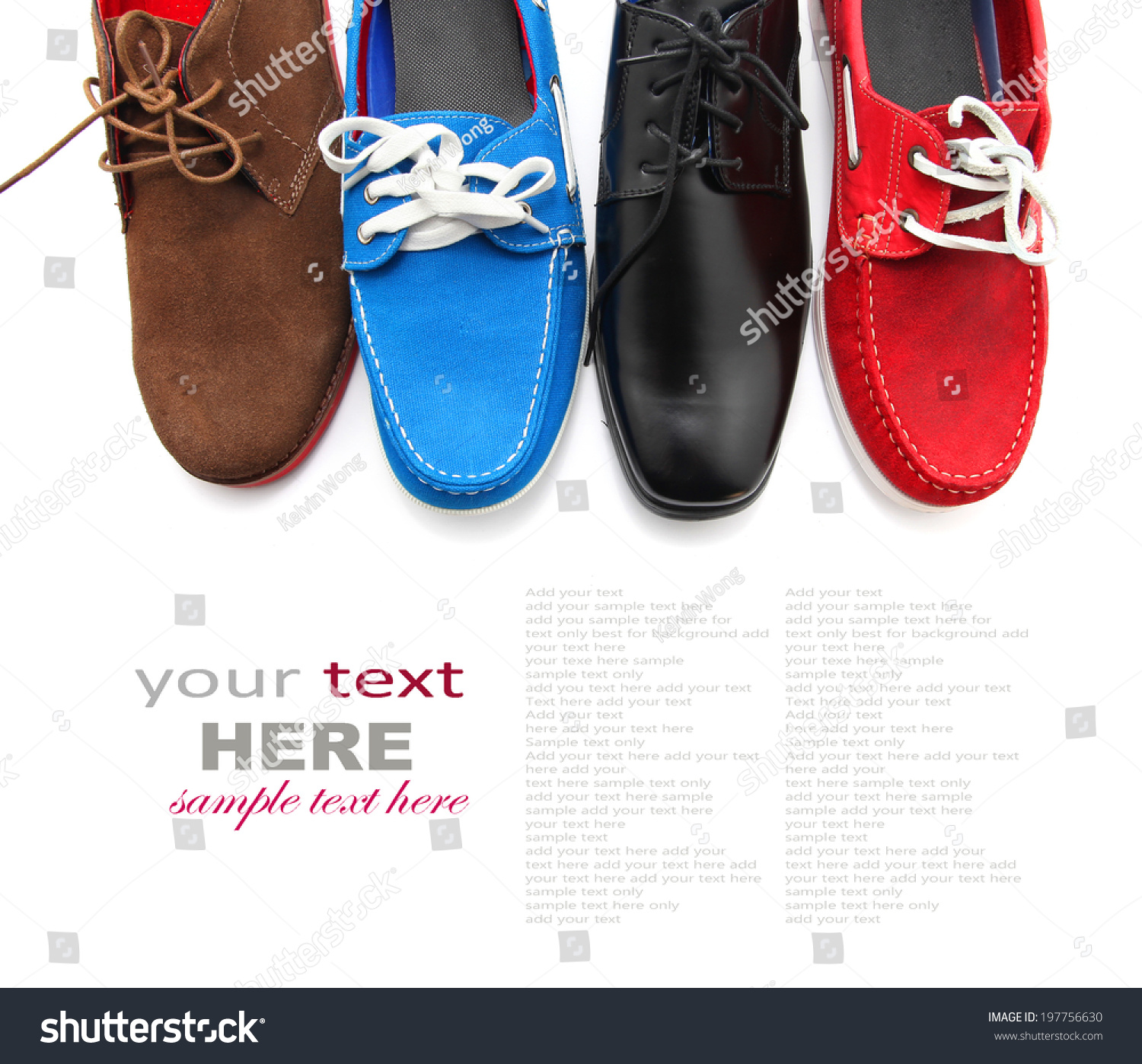 shoes different color