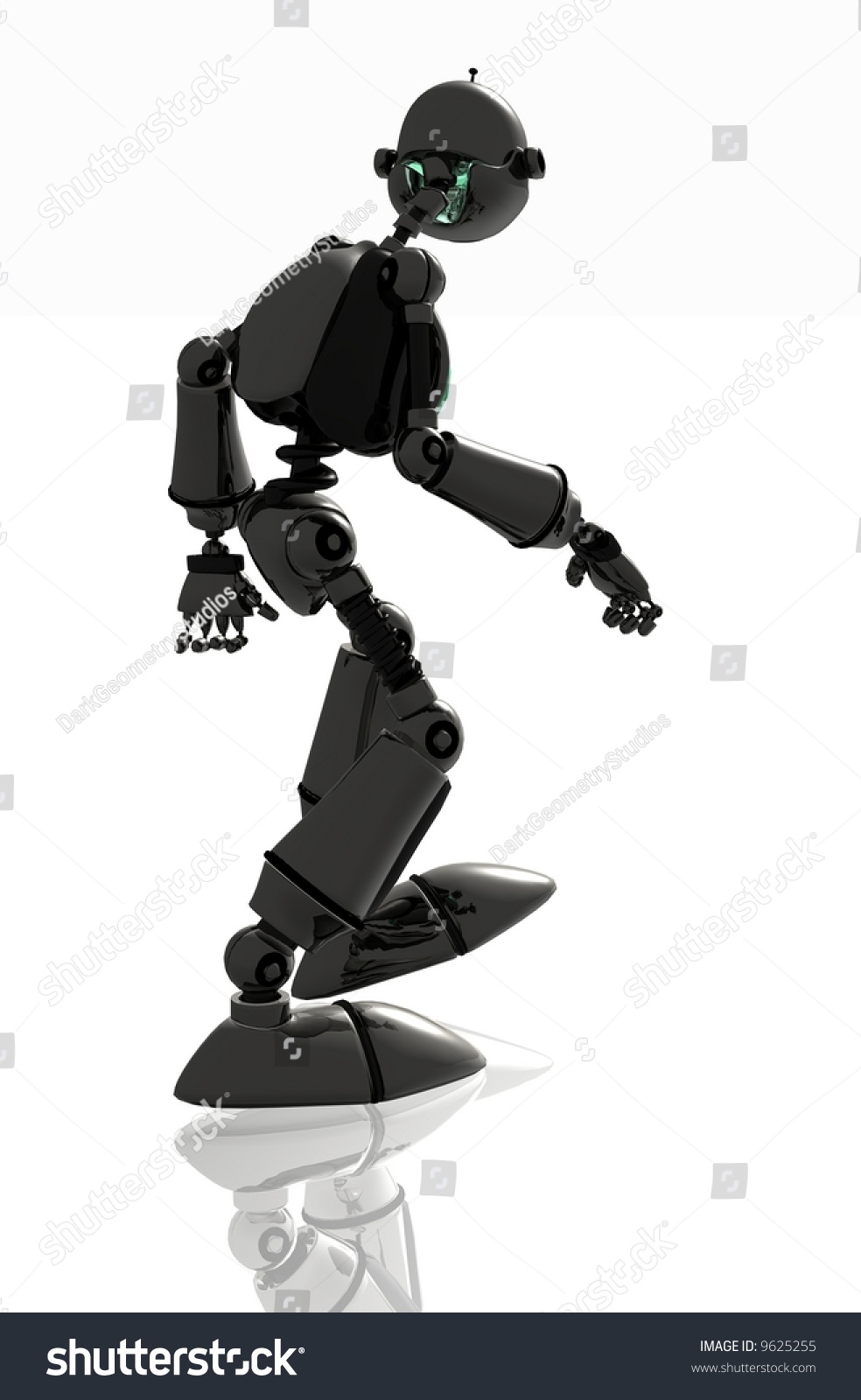 Digital Cg Robot Side View Stock Photo 9625255 : Shutterstock