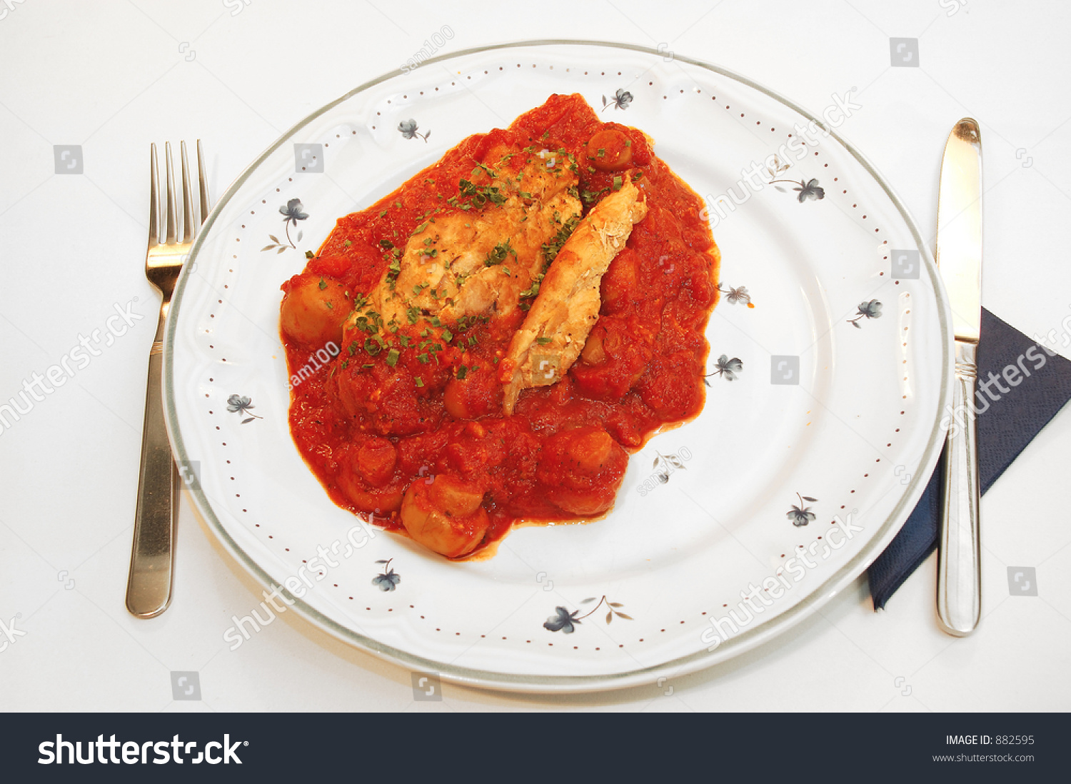 Dinner Time, Chicken Fillet, Sauce Provencal, Mushrooms, Tomatoes