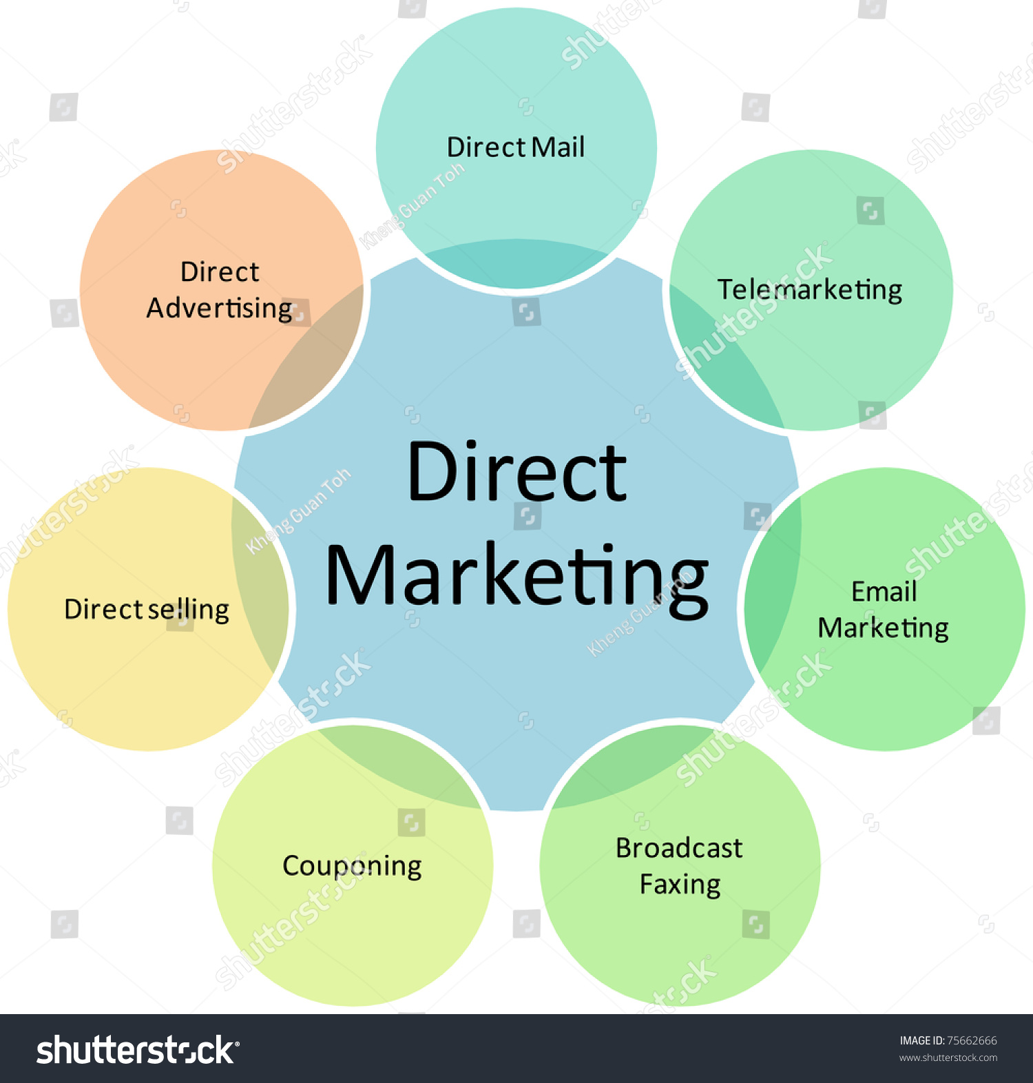 Direct Marketing Business Diagram Management Strategy Chart