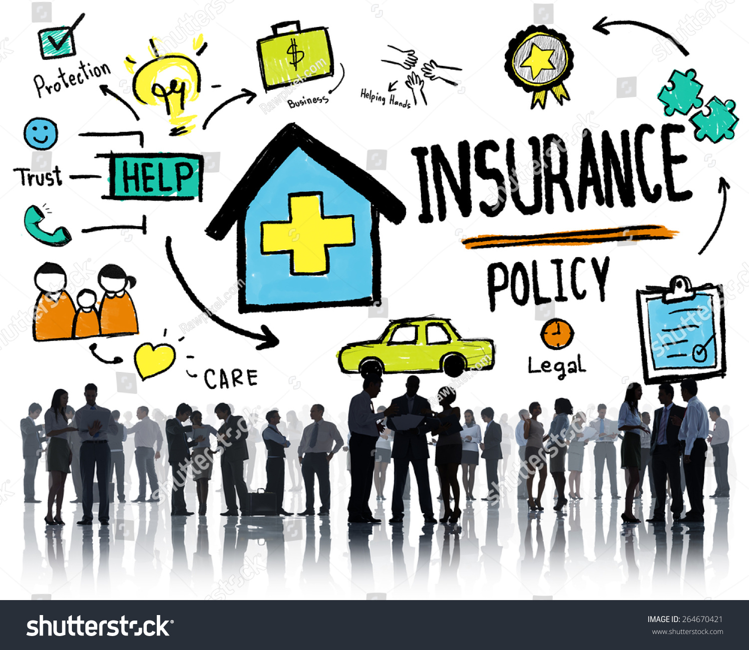 Diversity Business People Insurance Policy Discussion