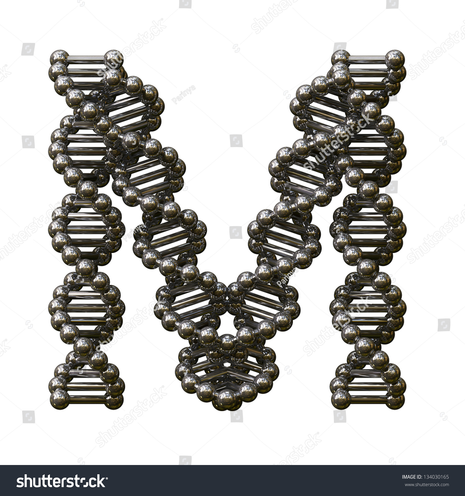 Dna Alphabet Stock Photo 134030165 : Shutterstock