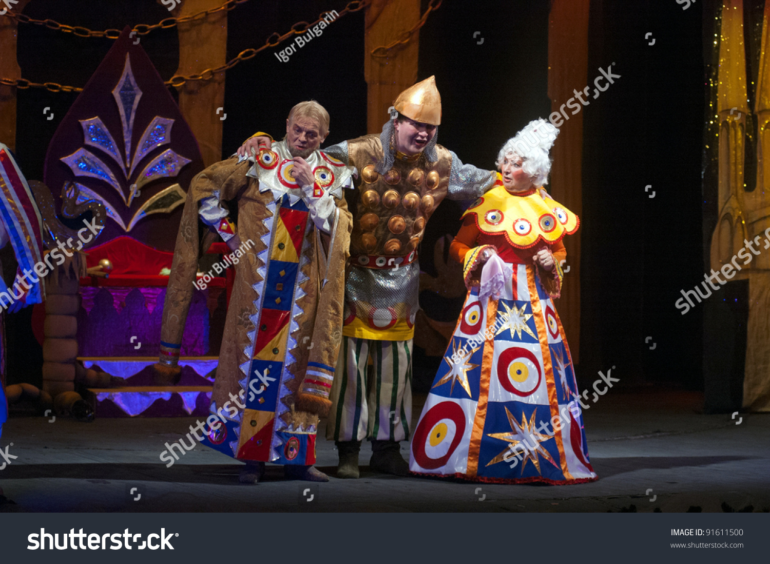 DNEPROPETROVSK UKRAINE DECEMBER 28 Members of the Dnepropetrovsk State Russian Drama Theatre perform Ivanushka and Zmey Gorynych on December 28 2011 in Dnepropetrovsk Ukraine DNEPROPETROVSK UKRAINE DECEMBER 28 Members of the Dnepropetrovsk State Russian Drama Theatre perform Ivanushka and Zmey Gorynych on December 28 2011 in Dnepropetrovsk Ukraine