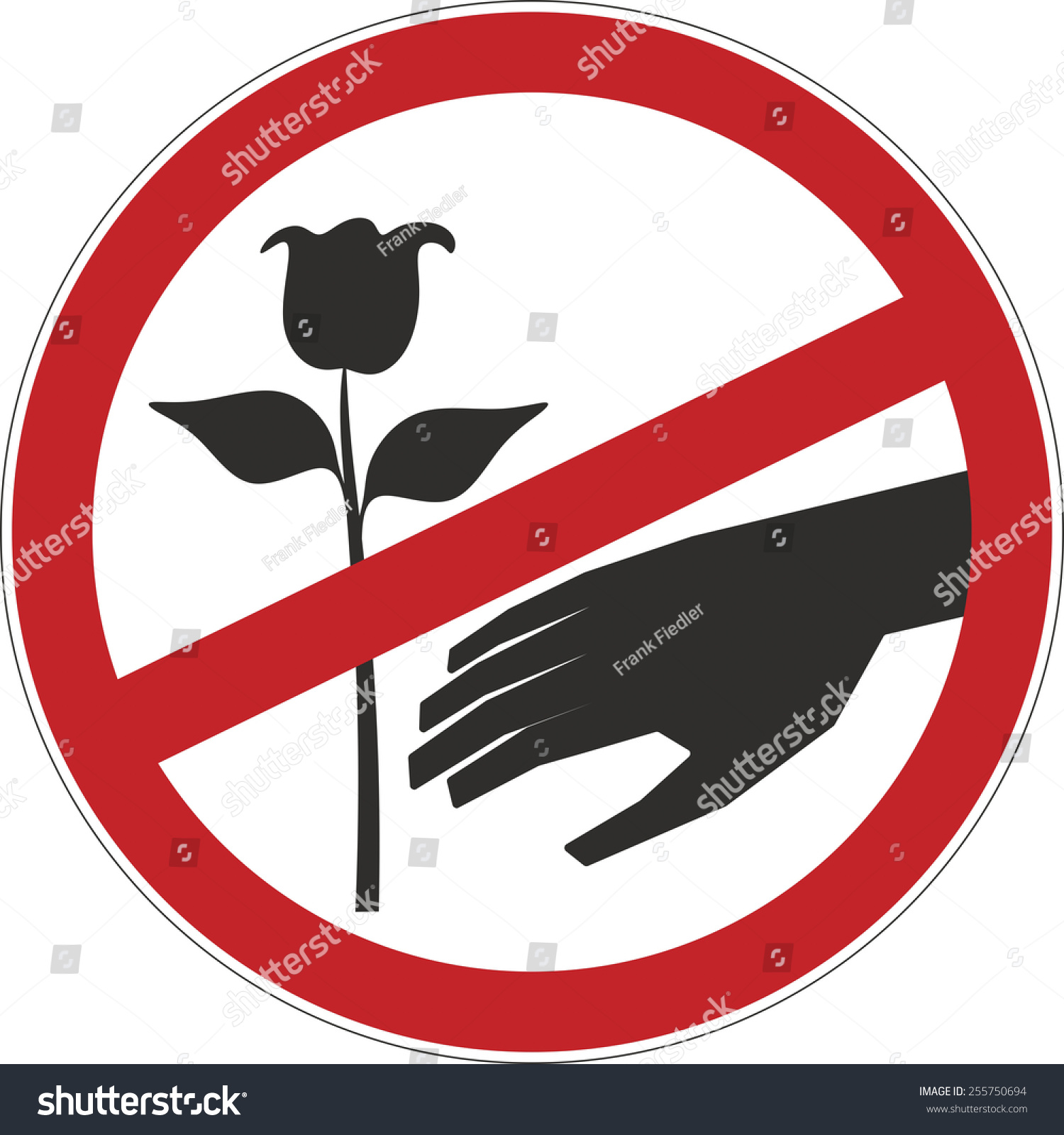 do-not-pick-flowers-sign-for-prohibition-stock-photo-255750694