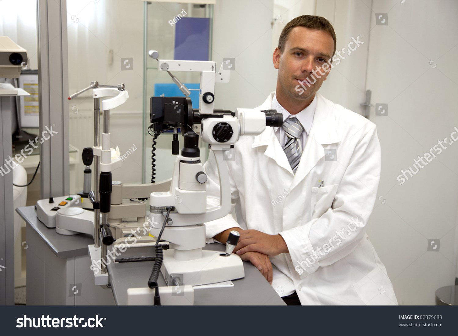 Doctor In Ophthalmology Clinic Stock Photo 82875688 Shutterstock