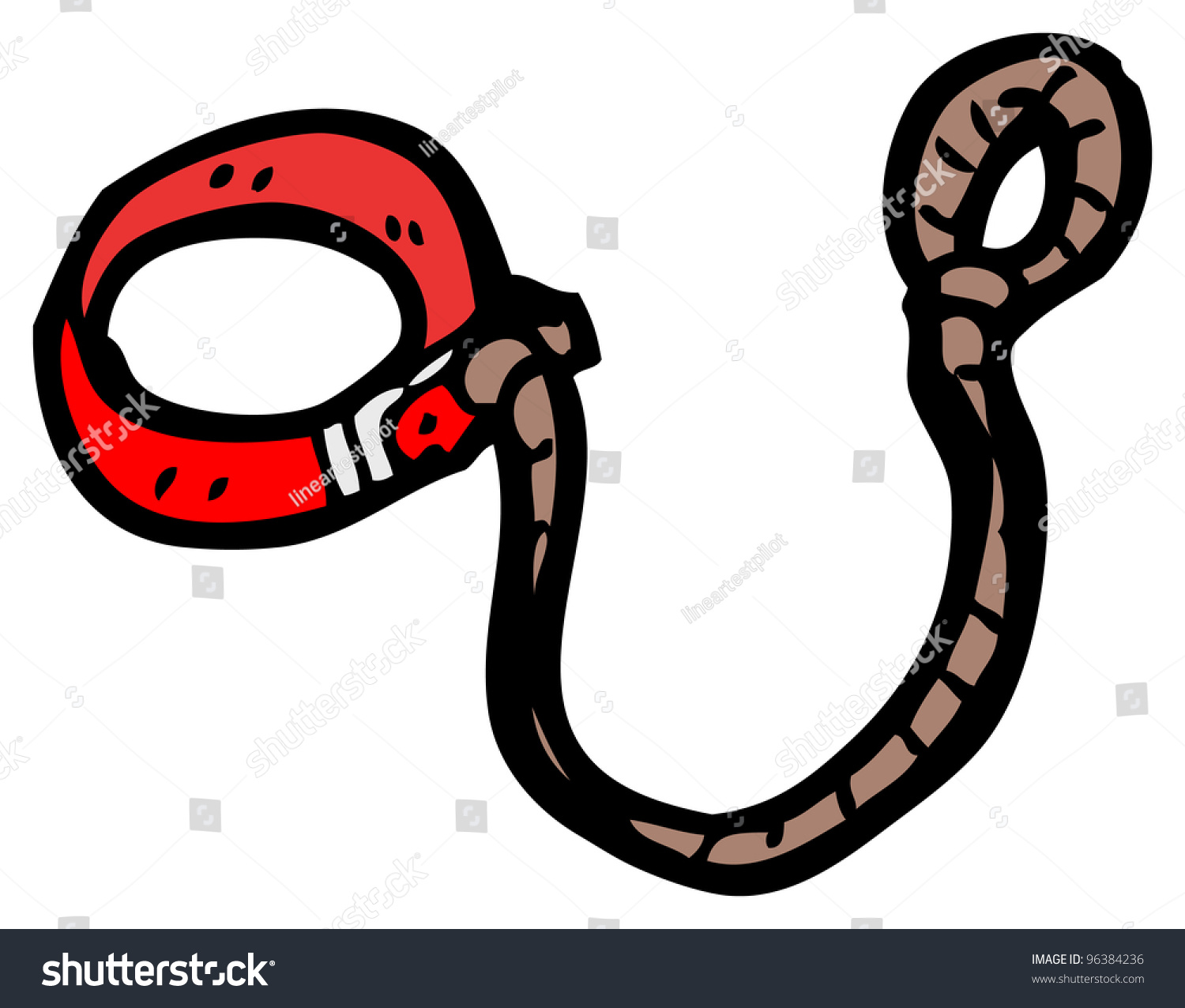 Dog Leash Cartoon Stock Illustration 96384236 - Shutterstock