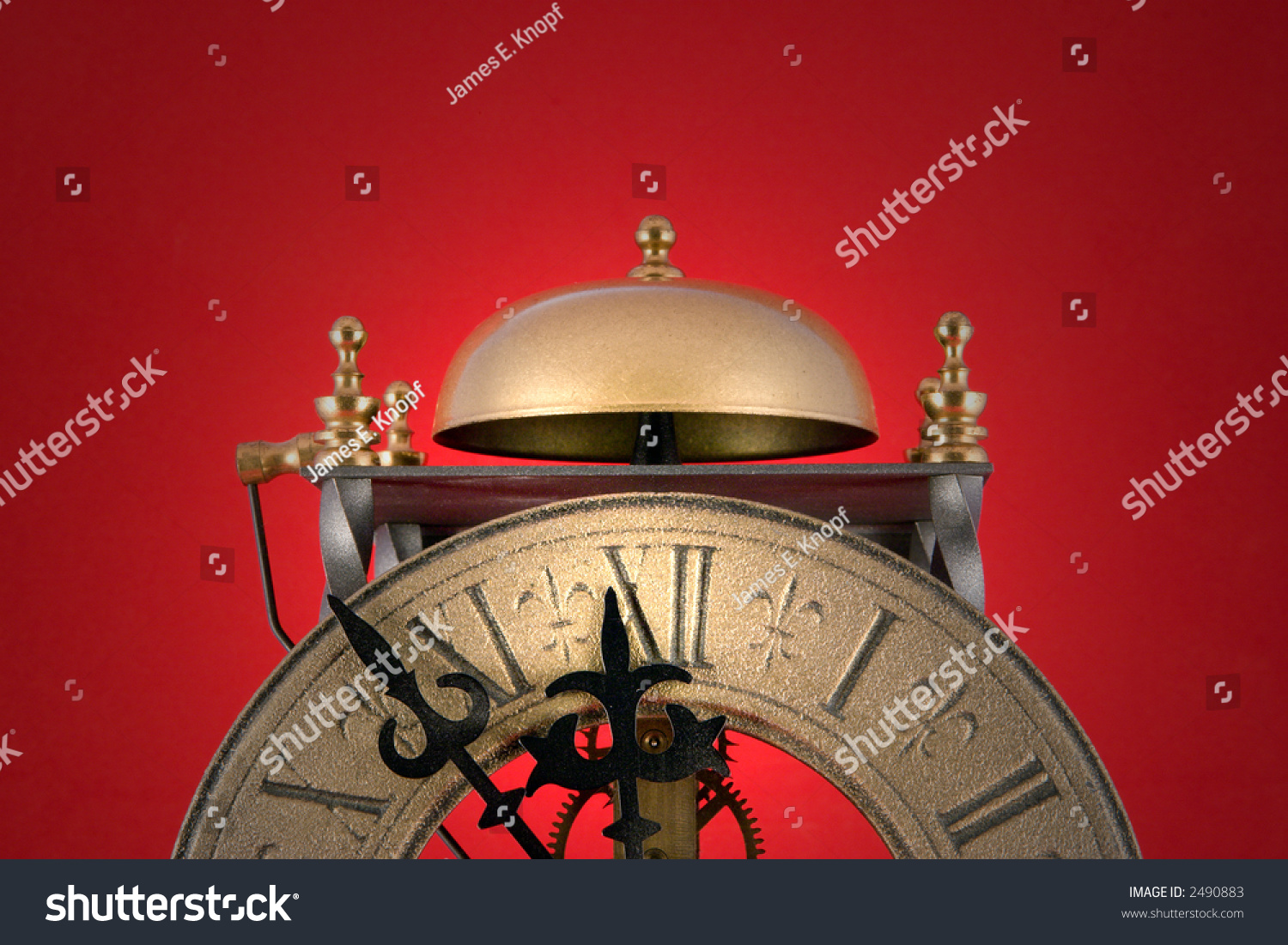 Doomsday Clock At Its Current Setting Of Seven Minutes Until Midnight. Stock Photo ...
