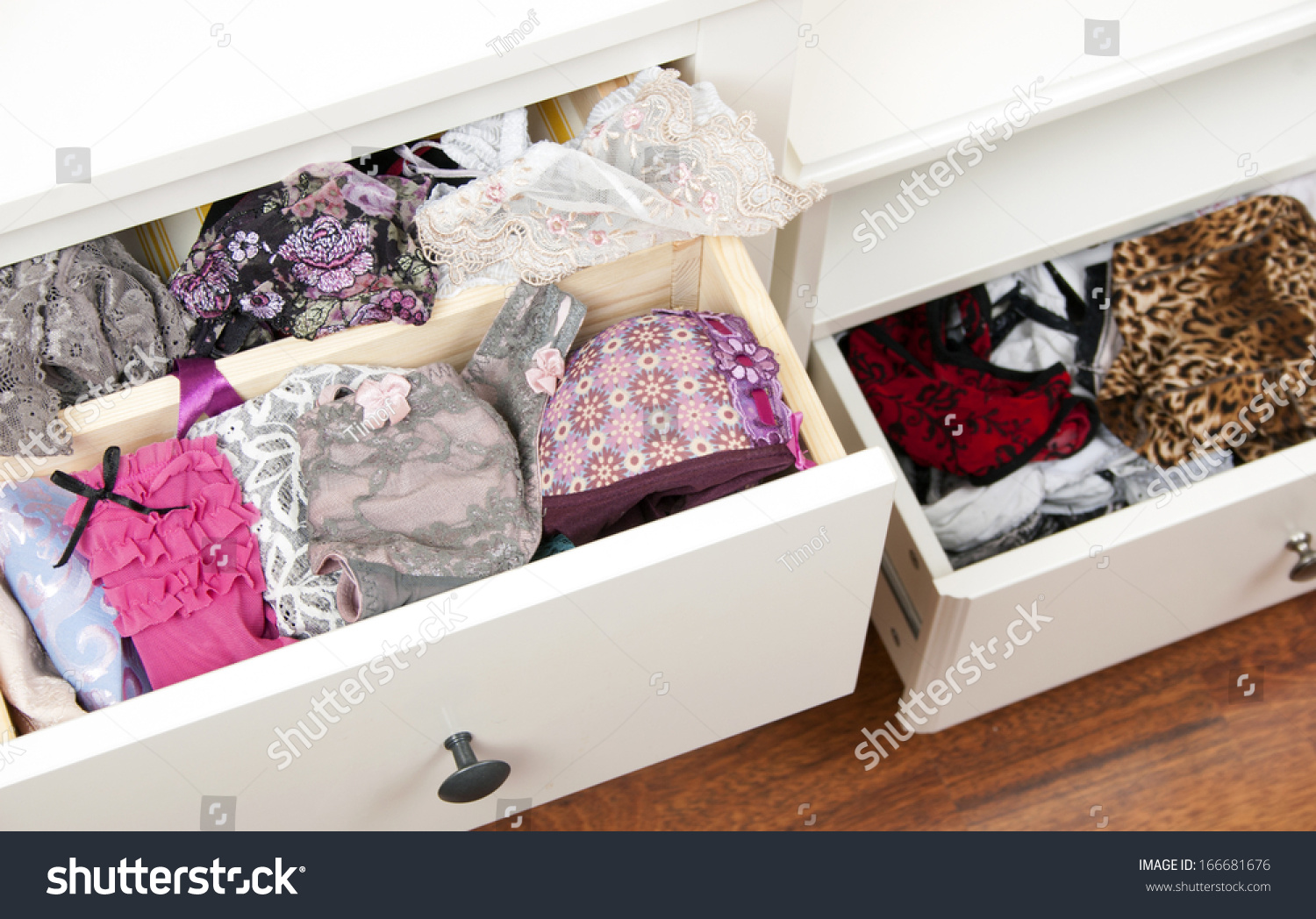 Drawers Filled With Sexy Lace Lingerie Stock Photo 166681676 Shutterstock